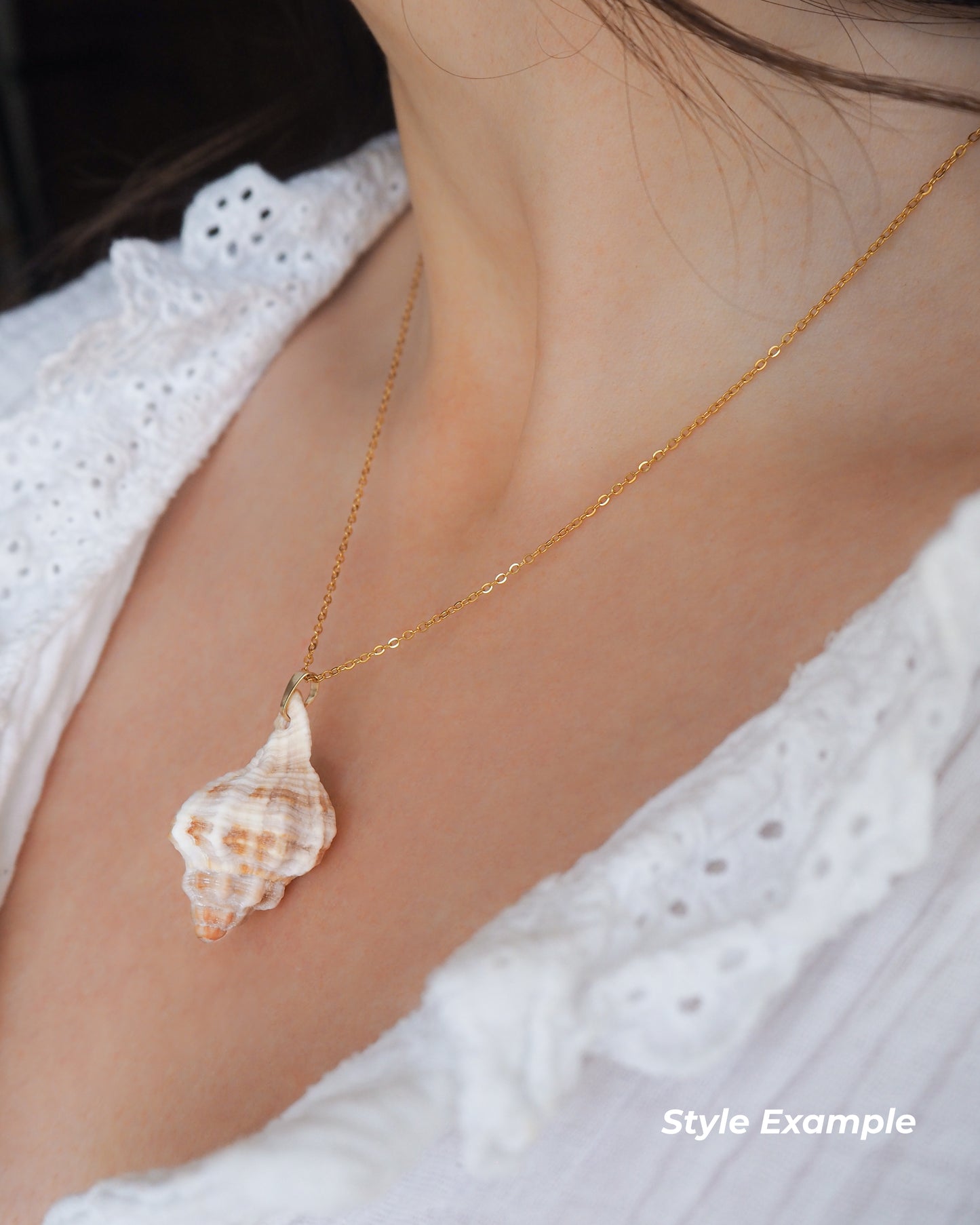 SEASHELL NECKLACE ~ Gold Murex Shell II