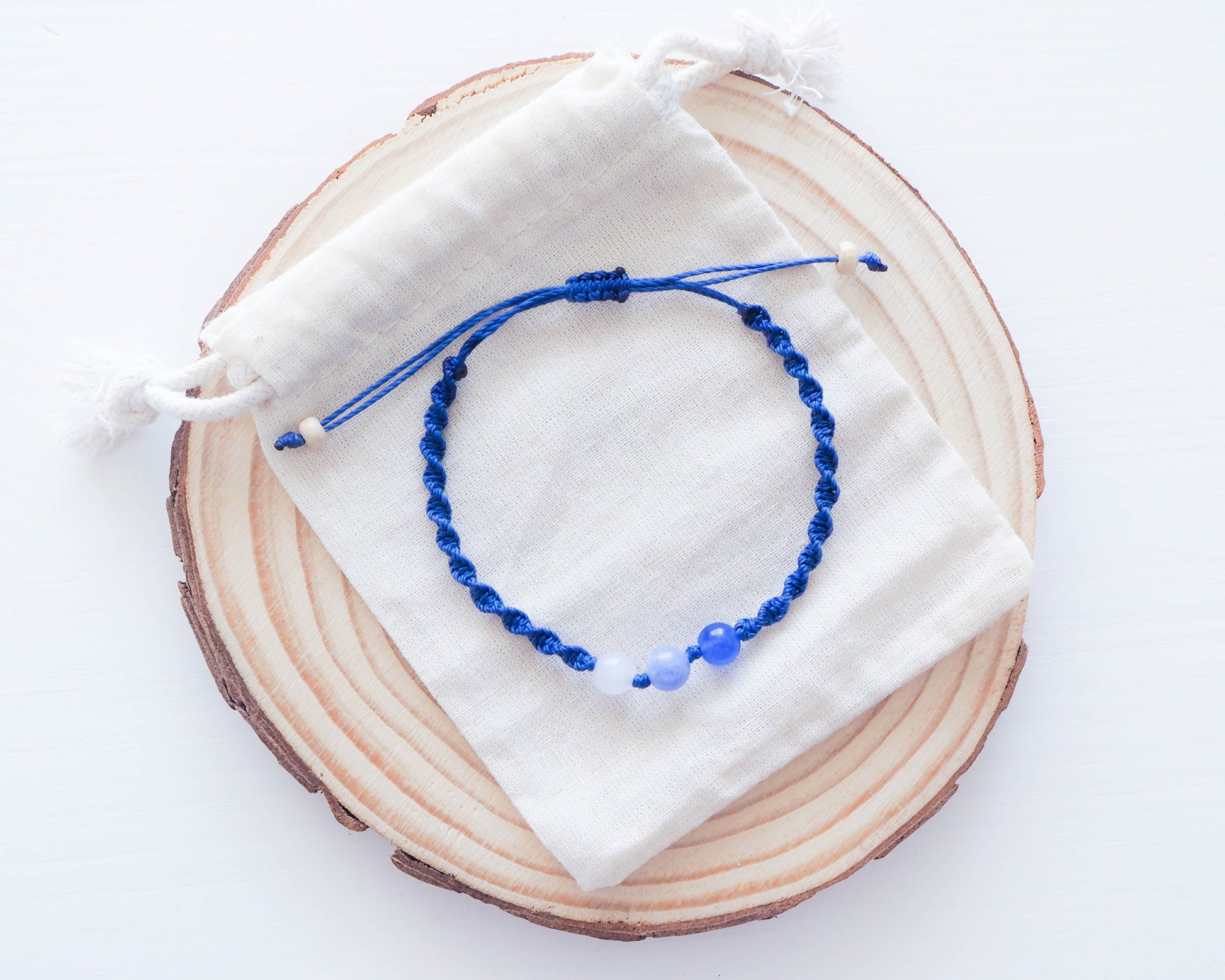 Serene Ocean-Inspired Bracelet with Gemstone Beads