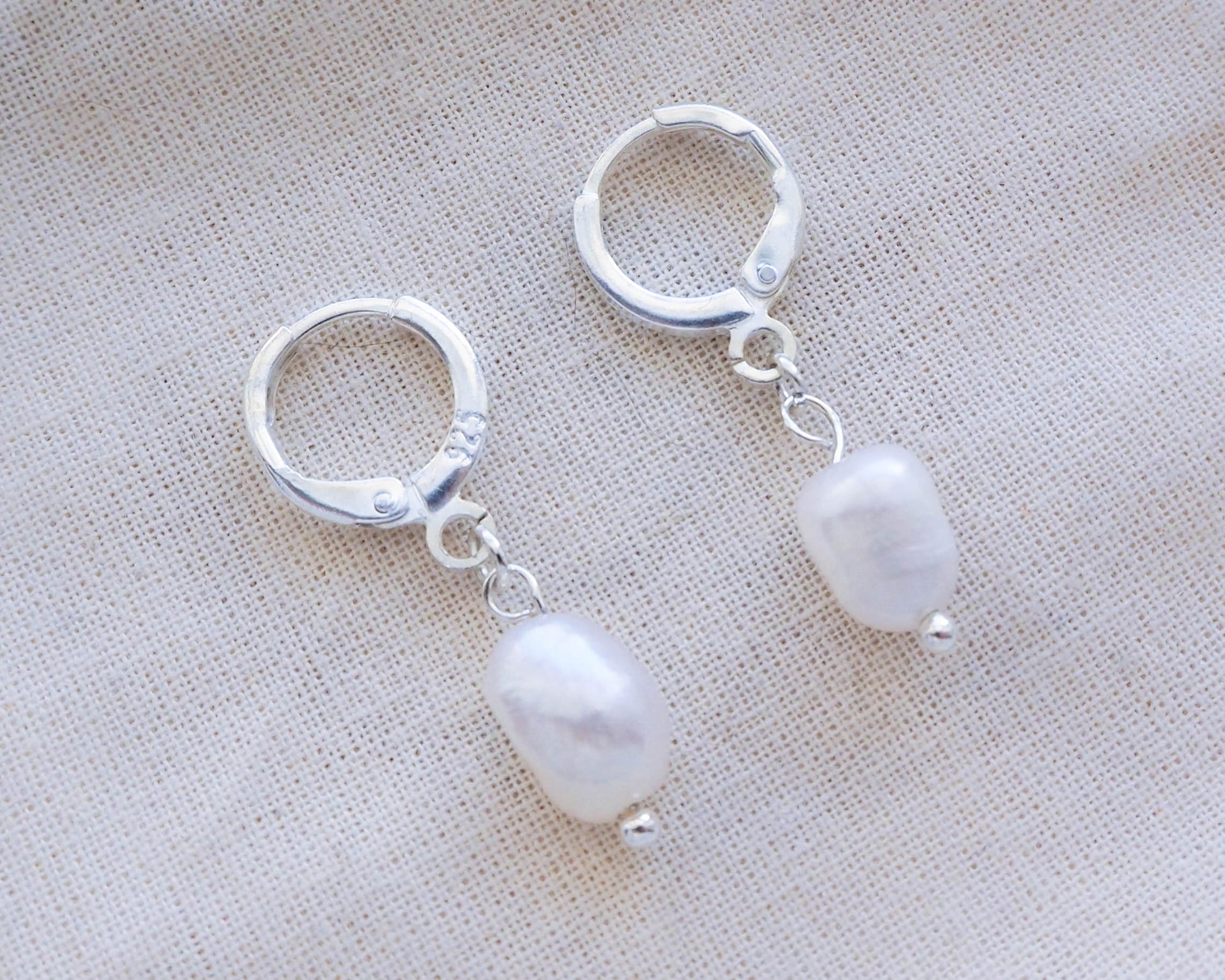 Photo of 925 Silver Earrings with Freshwater Pearls