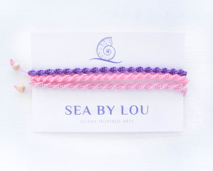 BEACH BLOOM BRACELETS ~ Trio