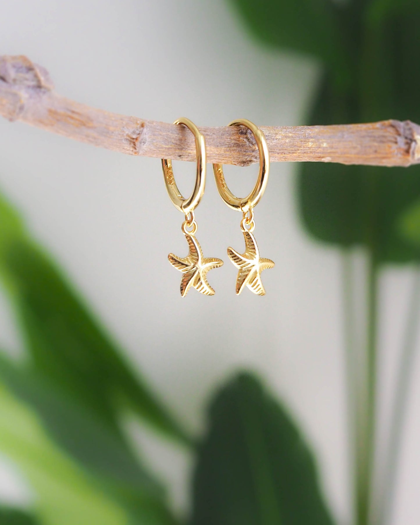 SEA STAR EARRINGS - 14k Gold Vermeil