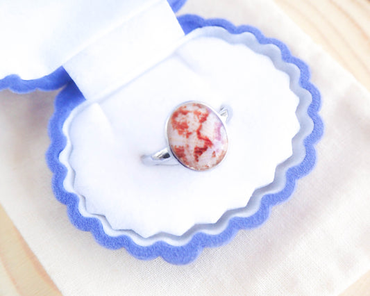 Details of Bordeaux Scallop Shell Ring, adjustable 925 Silver Ring, Real Seashell ring, Shell from Portugal, Coastal Style, Beach Girl Jewelry, SeabyLou