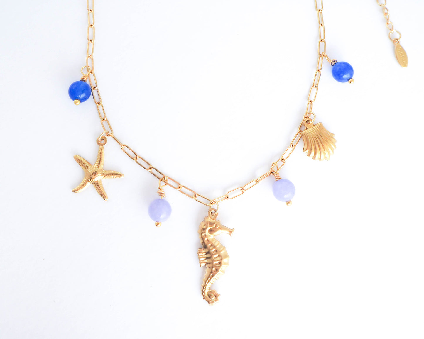 COASTAL CHARM NECKLACE ~ Gold Mix