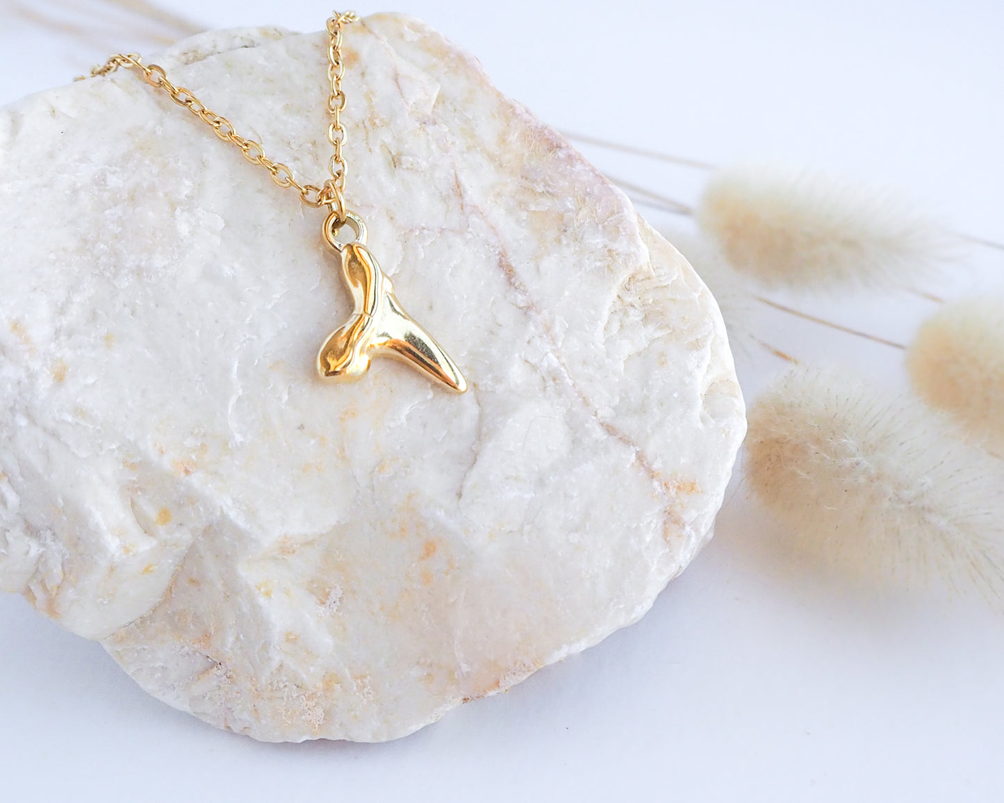 SHARK TOOTH NECKLACE ~ Gold