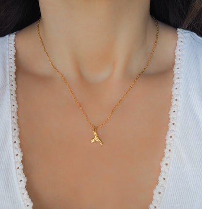 SHARK TOOTH NECKLACE ~ Gold