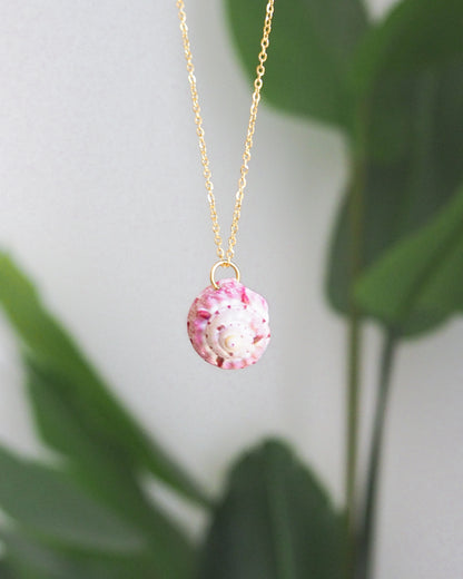 SEASHELL NECKLACE ~ Pink Magus Shell II