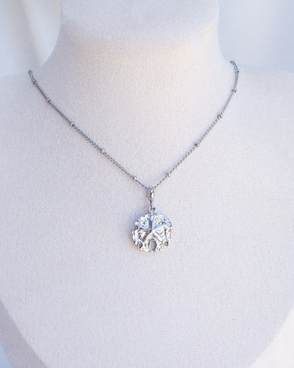 SAND DOLLAR NECKLACE ~ Silver