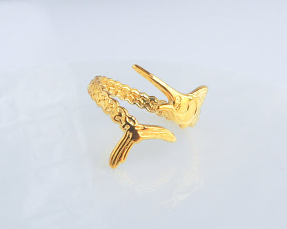 SWORDFISH Ring ~ Gold or Silver