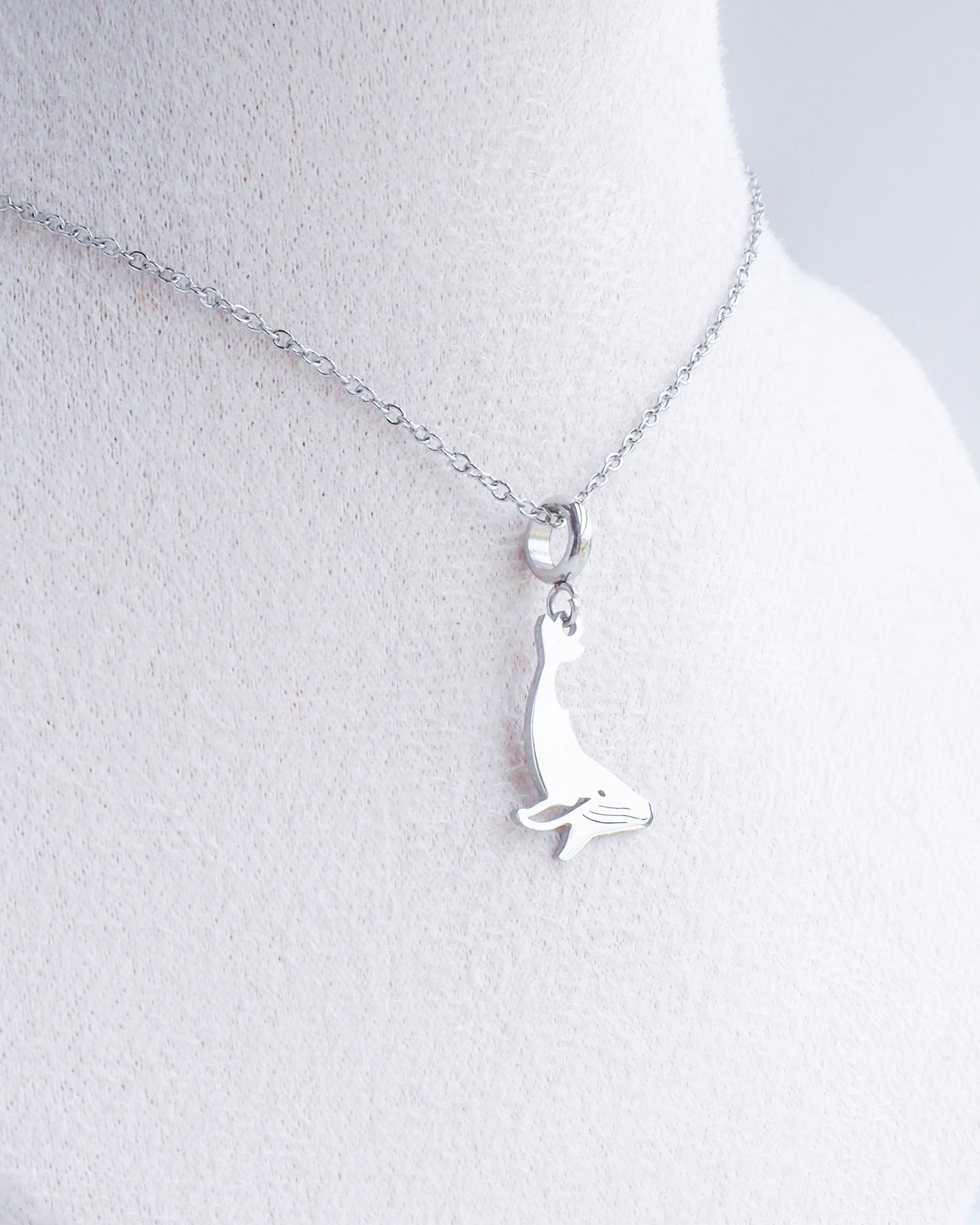 WHALE NECKLACE ~ Gold