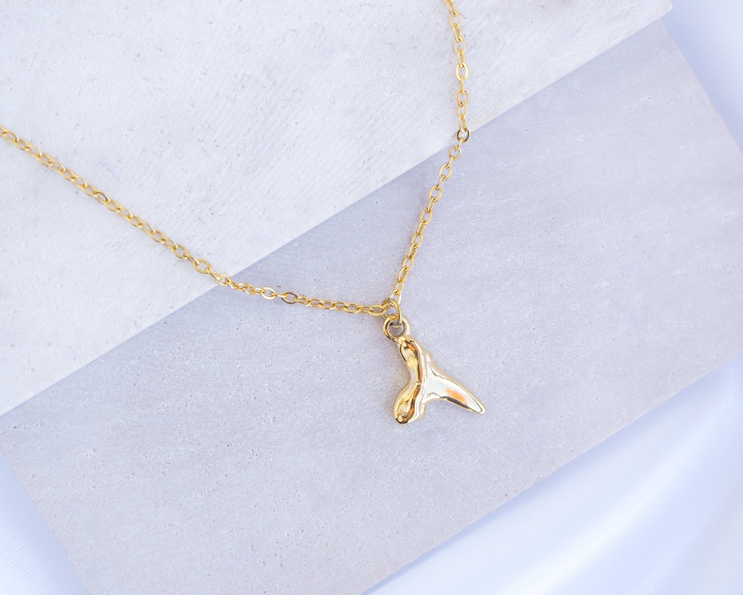 Shark Tooth Gold Necklace